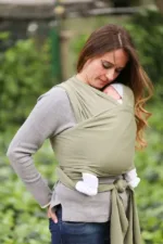 Neko Slings Rekbare Draagdoek - Olive - Afbeelding 3