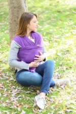 Neko Slings Rekbare Draagdoek - Purple - Afbeelding 4