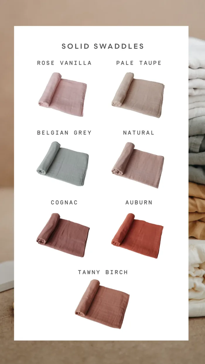 Mushie - Hydrofiele Wikkeldoek - Soft  Mauve - Afbeelding 5
