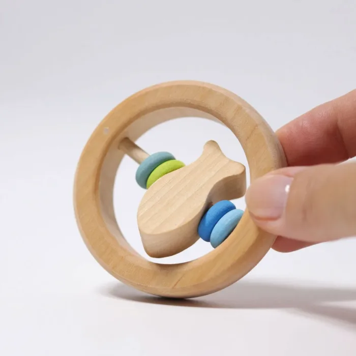 Grimm's Houten Rammelaar Vis Zeppo - Afbeelding 4
