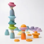 Grimm's Bauwringen, Pastel Regenboog - 24st - Afbeelding 3