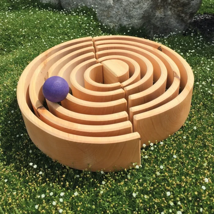Grimm's Houten Regenboog Naturel, 12-delig - Afbeelding 4