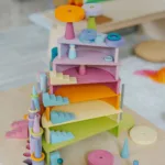 Grimm's Houten Regenboog Pastel, 12-delig - Afbeelding 4