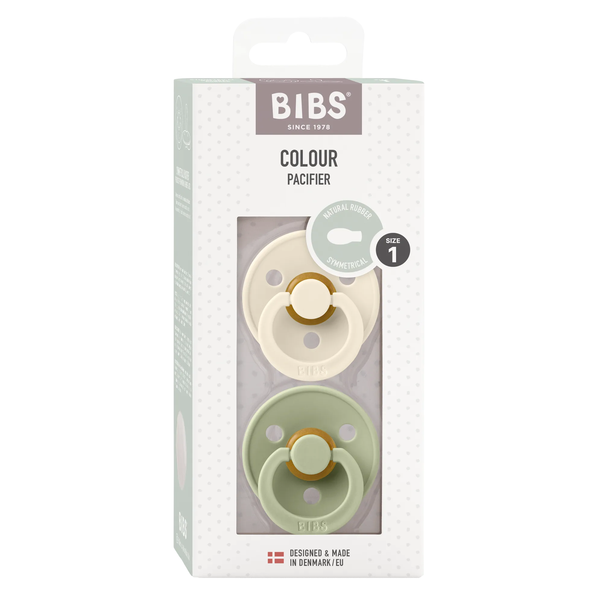 BIBS Colour Symmetrical 2-pack, Ivory/Sage - Afbeelding 4