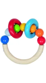 Goki Houten Grijpring, Kralen & Ringen