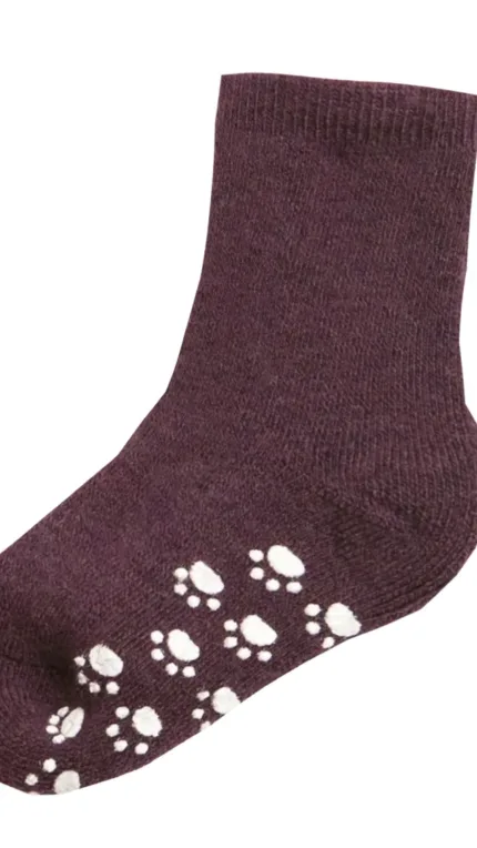 Joha Wol Sokken met Anti Slip- Bordeaux