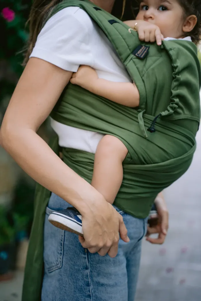 Neko Half Buckle Baby Draagzak - Matcha