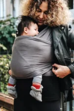 Neko Slings Rekbare Draagdoek - Grey - Afbeelding 5