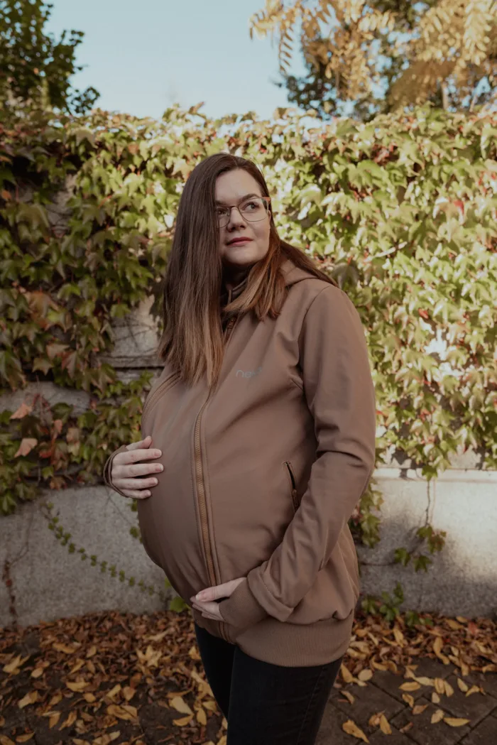 Neko 4in1 Softshell Draagjas & Zwangerschapsjas - Kameel