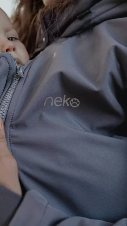 Neko 4in1 Softshell Draagjas & Zwangerschapsjas - Grijs