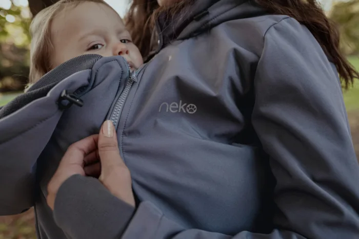 Neko 4in1 Softshell Draagjas & Zwangerschapsjas - Grijs