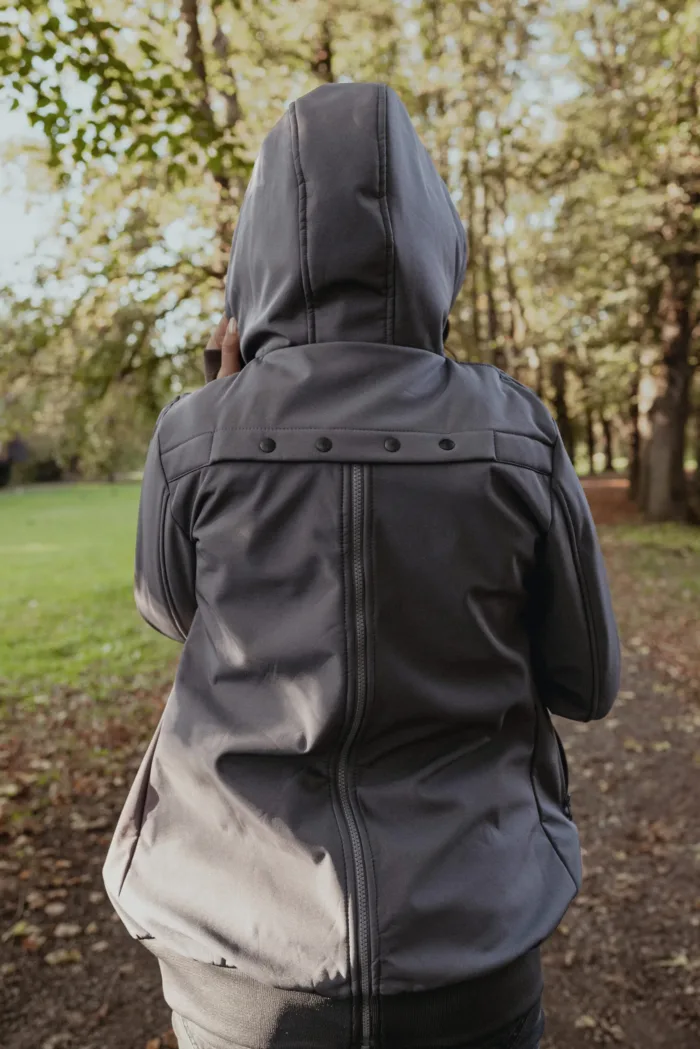 Neko 4in1 Softshell Draagjas & Zwangerschapsjas - Grijs - Afbeelding 4