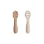 Mushie - First Feeding Baby Spoons - Natural/Sand