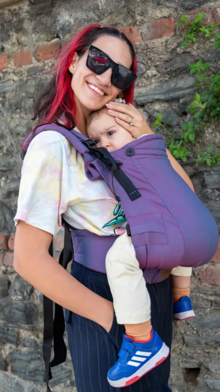 Huggy Plus Peuter Draagzak - Berry