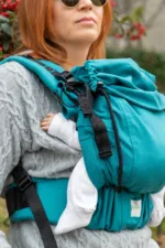 Huggy Softy Baby Draagzak - Aqua Marine - Afbeelding 3