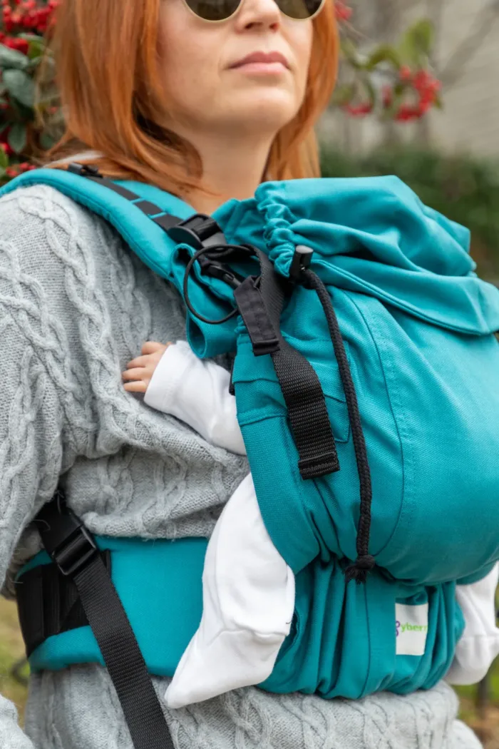 Huggy Softy Baby Draagzak - Aqua Marine - Afbeelding 3