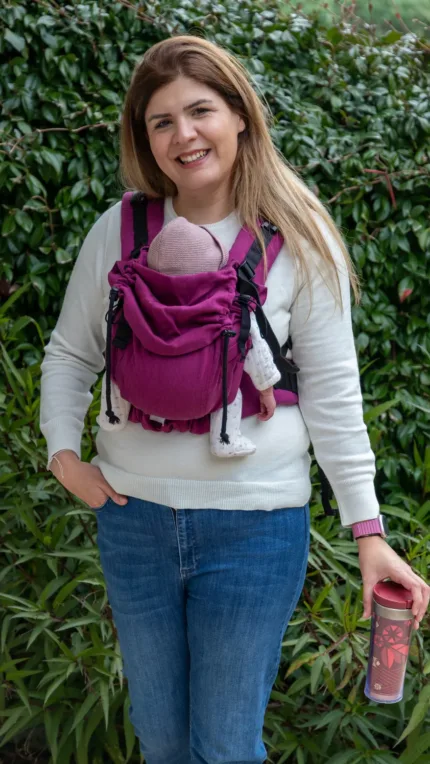Huggy Softy Baby Draagzak - Fushia
