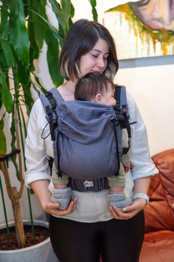 Huggy Softy Baby Draagzak - Antrasit