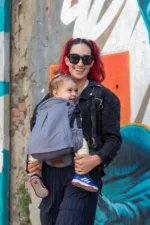 Huggy Plus Peuter Draagzak - Antrasit - Afbeelding 2