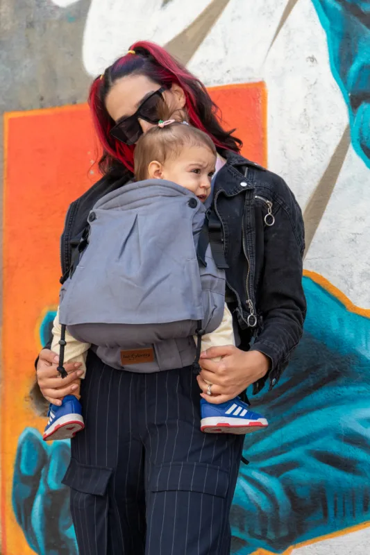Huggy Plus Peuter Draagzak - Antrasit