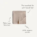 Mushie - Hydrofiele Wikkeldoek - Soft  Mauve - Afbeelding 4