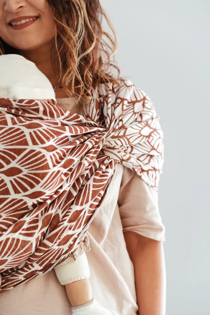 Neko Slings Geweven Draagdoek - Mocha - Maat6 - Afbeelding 2