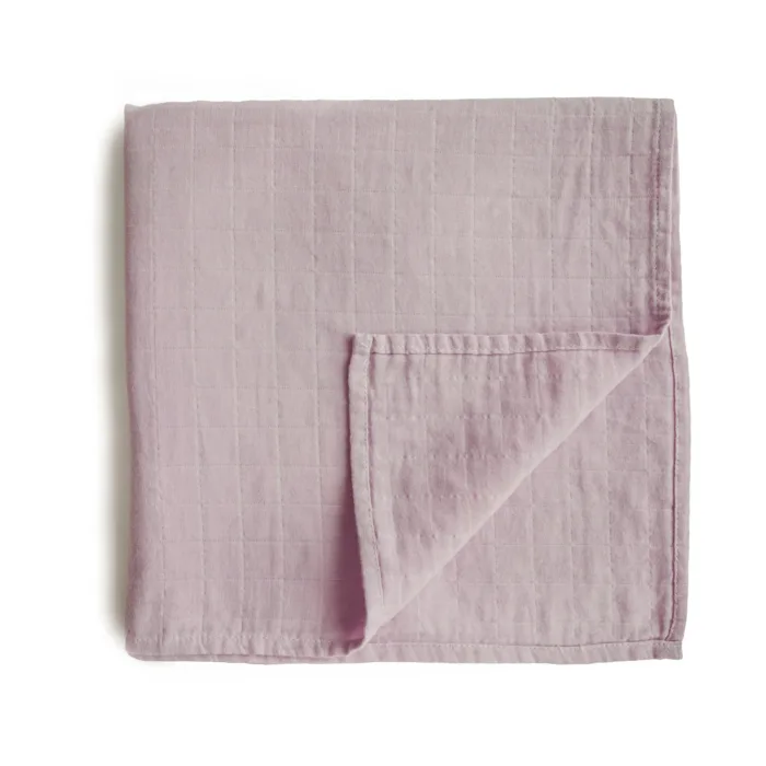 Mushie - Hydrofiele Wikkeldoek - Soft  Mauve - Afbeelding 2
