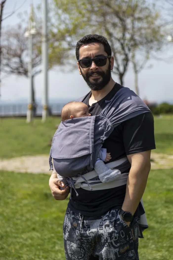 HuggyTai Baby Draagzak - Antrasit - Afbeelding 3