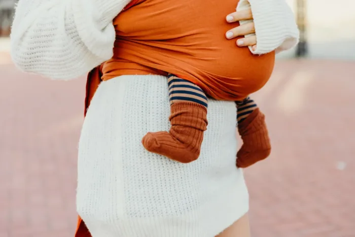 Neko Slings Rekbare Draagdoek - Cinnamon - Afbeelding 2