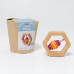 Grimm's houten rammelaar zeshoek