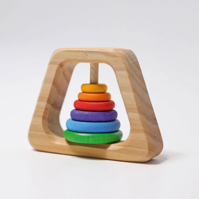 Grimm's houten rammelaar piramide