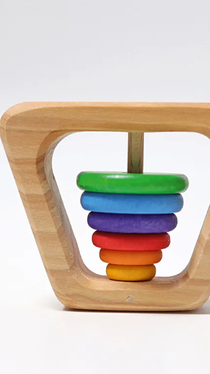 Grimm's houten rammelaar piramide