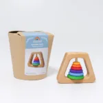 Grimm's houten rammelaar piramide