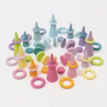Grimm's sorteermunten regenboog pastel