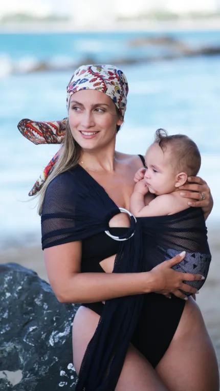 Neko Slings Aqua Ring Sling - Navy