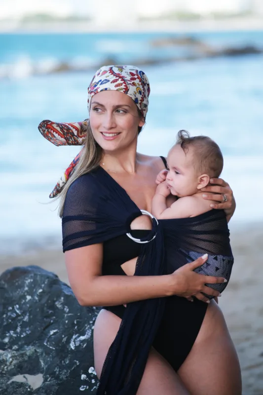 Neko Slings Aqua Ring Sling - Navy