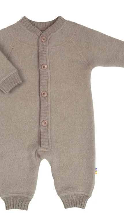Joha wolfleece overall jumpsuit, sesame