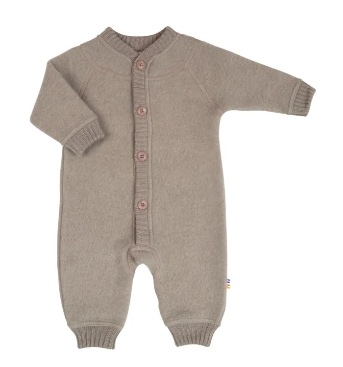 Joha wolfleece overall jumpsuit, sesame