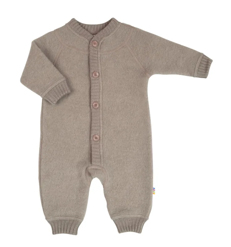 Joha wolfleece overall jumpsuit, sesame