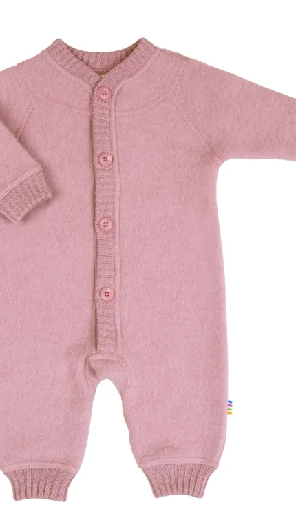 Joha wolfleece overall jumpsuit, roze