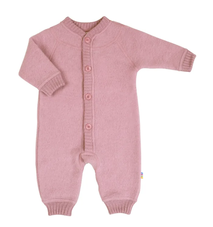 Joha wolfleece overall jumpsuit, roze