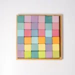 Grimm's Regenboog Mosaic houten blokken set