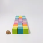 Grimm's Regenboog Mosaic houten blokken set