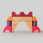 Grimm's bouwset rood auto 2025