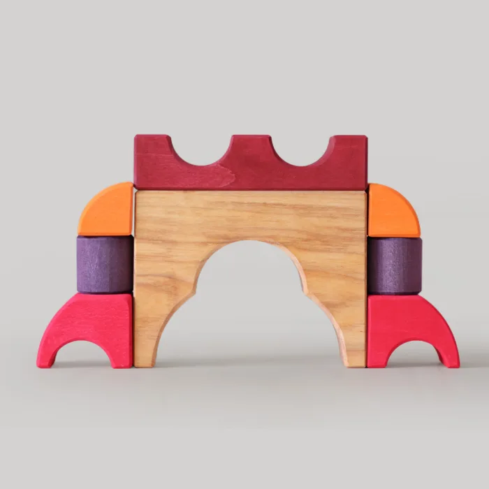 Grimm's bouwset rood auto 2025