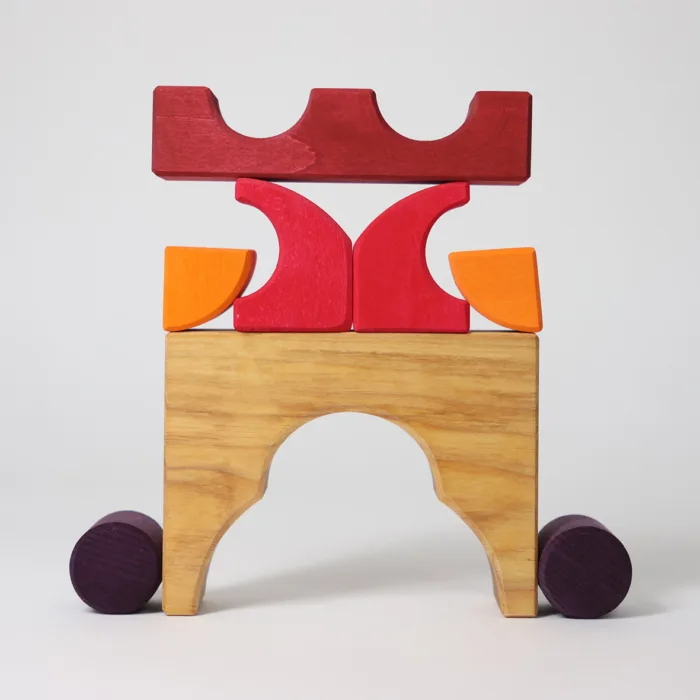Grimm's bouwset rood auto 2025
