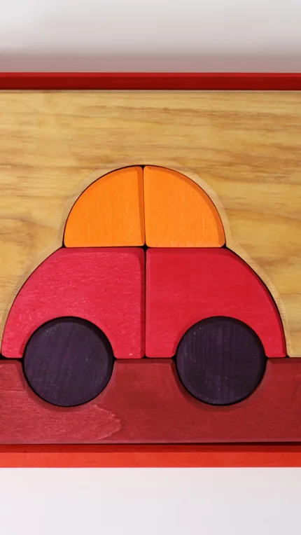 Grimm's bouwset rood auto 2025