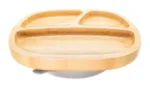 Eco Rascals bamnoo section plate with suction
