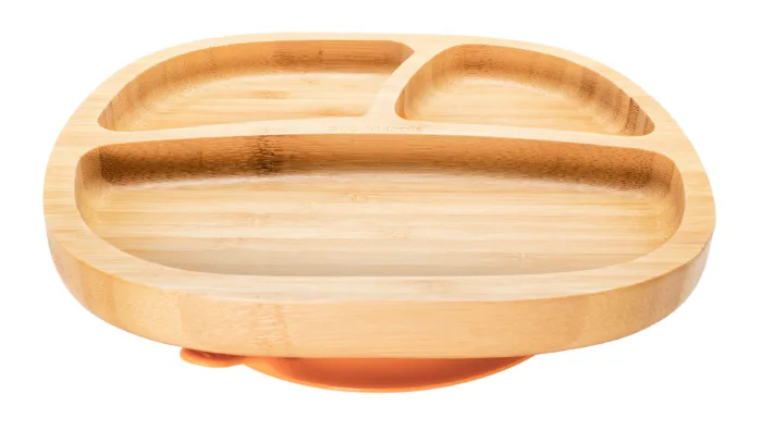 Eco Rascals bamnoo section plate with suction