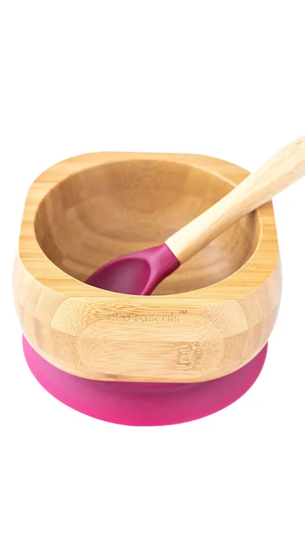 Eco Rascals Bamboo Bowl with spoon